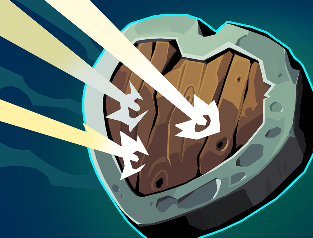 Defend card artwork